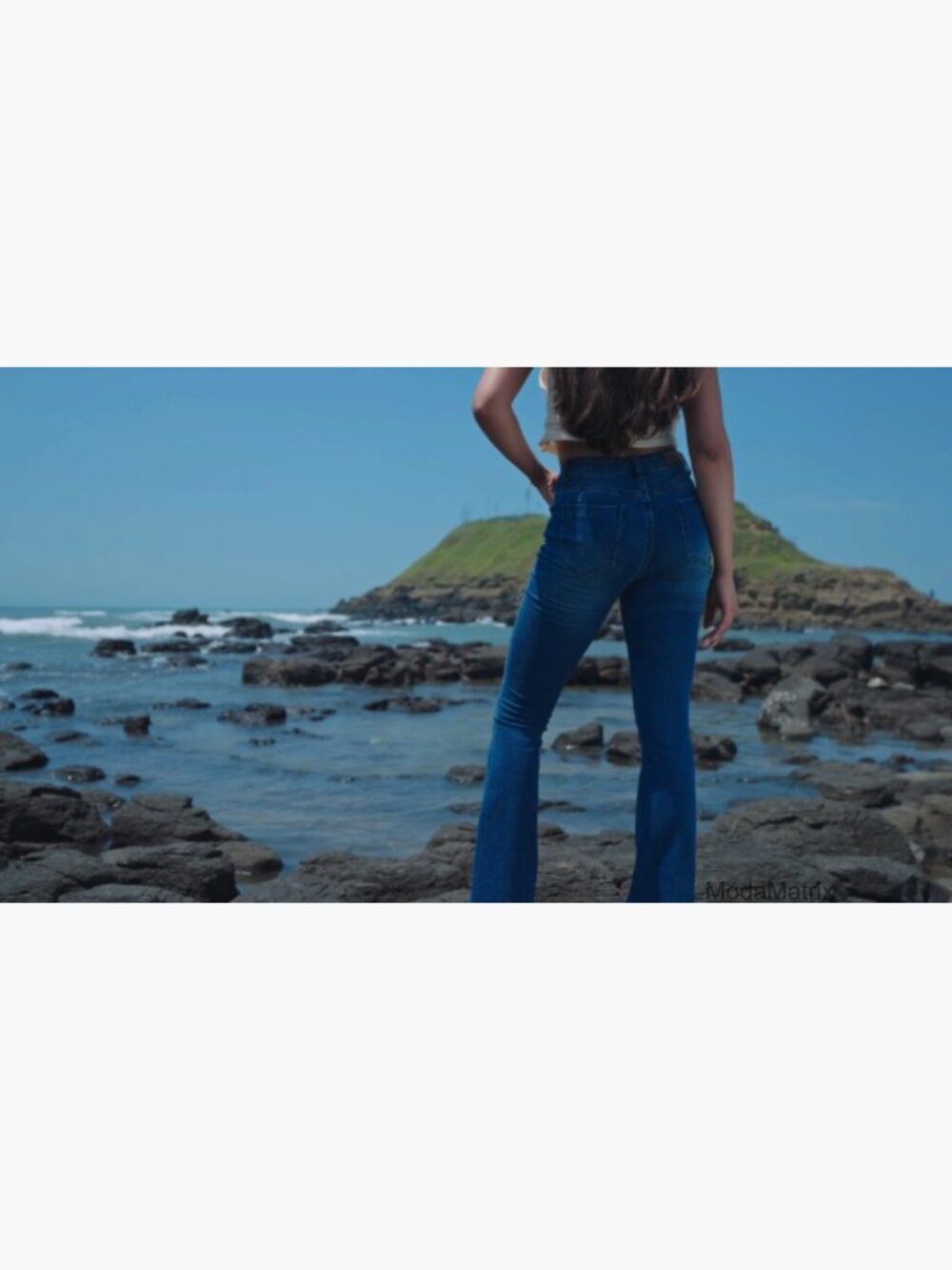 Mid Rise Stretchy Bootcut Flare Jeans Denim Pants - Picture 6 of 7